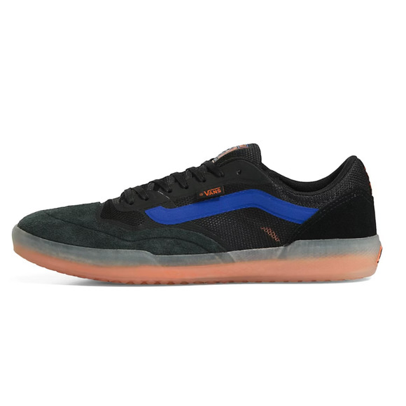 Vans AVE Alethic Black/Orange Suede Men\'s Skate Shoes Size 7.5 NEW VN0A5JIBY8J